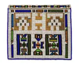 Unrecorded Ndebele artist, Phephetu, glass seed beads, goatskin backing, sinew