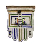 Unrecorded Ndebele artist, Ndebele Bridal Apron (Jocolo), glass seed beads, goatskin backing, sinew