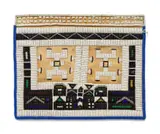 Unrecorded Ndebele artist, Phephetu, glass seed beads, goatskin backing, sinew