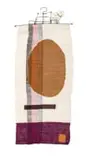 Frances vH Mohair Studio, summer moon, No 18, Botterblom Collection, 2024, hand-woven mohair tapestry, made collectively by women artisans in the Frances vH Mohair studio