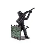 David Brown, The Hunter, 11 Deadly Sinners Series, bronze with a dark brown and green patina