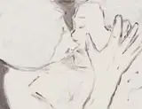 Brett Seiler, Kiss, oil on canvas