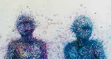 Lehlogonolo Mashaba Masoabi, Departure I, colour pencil on paper
