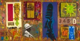 Velaphi (George) Mzimba, Afternoon, mixed media on wood