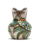 Vase with foliage and insect motifs by Ardmore Ceramic Studio, painted and glazed ceramic, sold Mar 2025
