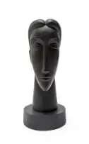 The Poetess by Anton Smit, painted cement, sold Mar 2025
