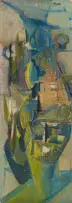 Stanley Pinker, Abstract Composition, oil on board