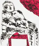 Robert Hodgins, Alcove, colour etching on paper