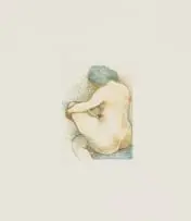 Douglas Portway, Nude, etching on paper