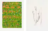 Thijs Nel, Abstract in Green; Botanical Study, two, colour screenprint on paper and lithograph on paper