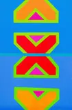 Trevor Coleman, Split X, acrylic on canvas