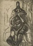 Alexis Preller, Grand Mapogga, etching on paper