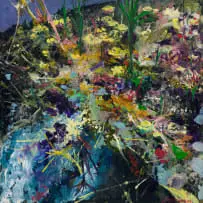 Jonathan Stone, The Sky Isn't Always Above the Horizon, oil on board