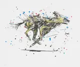 Nelson Makamo, Untitled, lithograph on paper