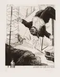 William Kentridge, Coda, Industry and Idleness Series, etching on paper