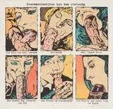 Anton Kannemeyer, Boerenooientjies Hou van Pielsuig (Boer Girls Like to Suck Dick) II, colour screenprint on paper