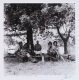 George Hallett, Farm Workers at Oakhurst, Hout Bay 1965, photographic print on paper