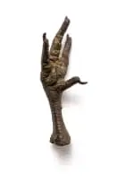 Sarel Petrus, Chicken Foot III, bronze with a brown patina