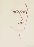 Christo Coetzee, Head Series, ink on paper