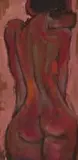 Frans Claerhout, Nude, oil on canvas laid down on board