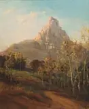 View of Lion's Head by Edward Clark Churchill Mace, oil on canvas laid down on board, sold Mar 2025