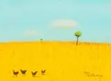 Pieter van der Westhuizen, Landscape with Chickens