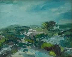 Jan du Toit, On Top of Table Mountain, oil on canvas