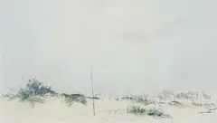 Otto Schröder, Swakopmund, mixed media on board