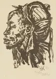 Fritz Krampe, Himba, Kaokoveld South West, lithograph on paper