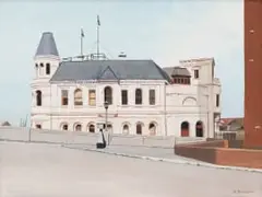 Betsy Fordyce, Customs House, oil on board