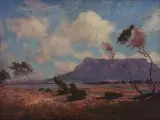 Edward Roworth, View of Table Mountain, oil on canvas