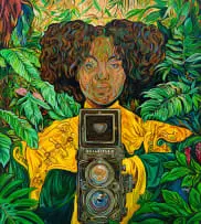 Ayanda Mabulu, The Capture of Divine Light, oil on canvas