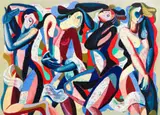 Hennie Niemann jnr, The Final Act, oil on canvas