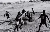 Paul Alberts, Children Pumping Water, Phokeng, North West Province, 1980, hand printed gelatin silver print