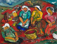 Irma Stern, Pimento Pickers, oil on canvas