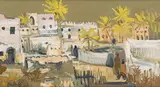 Zanzibar by Walter Battiss, oil on canvas, sold Feb 2025