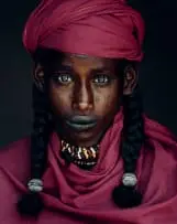 Jimmy Nelson, Angelo, Soedoe Soechay, Gerewol, Bossio, chromogenic print on aluminium