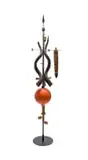 Masimba Hwati, Antenna, 2016, horns, umbrella, golf balls, spear and found objects