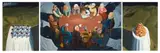 Diek Grobler, The Last Supper, triptych, 1996, oil on board