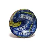 Ruan Hoffmann, You're Not Mine Yet, painted and glazed ceramic with gold lustre