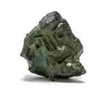 Walter Battiss, Greek Amulet Head, bronze with a verdigris patina