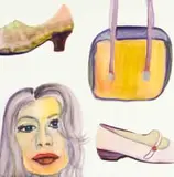 Ina van Zyl, Looks, watercolour on paper