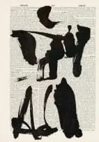 William Kentridge, Universal Archive (Ref. 02), linocut printed on Shorter Oxford English Dictionary page