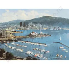 Peter Beadle, Wellington Harbour from Mt Victoria