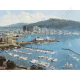 Peter Beadle, Wellington Harbour from Mt Victoria