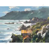 Douglas Badcock, Morning Atmosphere - Woodpecker Bay - West Coast
