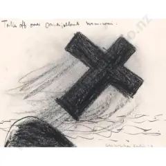 Colin McCahon, Take Off over Muriwai Island - Oaia