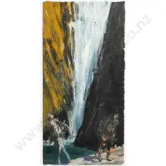 Euan MacLeod, Figures with Waterfall