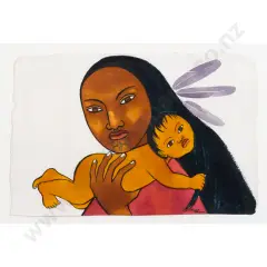Mother & Child by Robyn Kahukiwa, sold Jul 2026