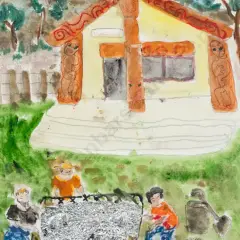 Richard Chrisp, Opening the Hangi - Raikoroa Marae